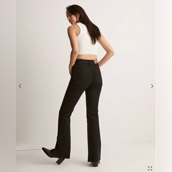 NWT Madewell The Perfect Vintage Flare Jean in Black / Sherborn Wash Size 26 - Picture 3 of 13